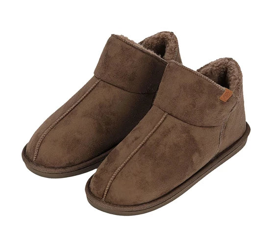 Apollo Home Boots Chaussons pour hommes - Daim - Taille 43/44 - Taupe