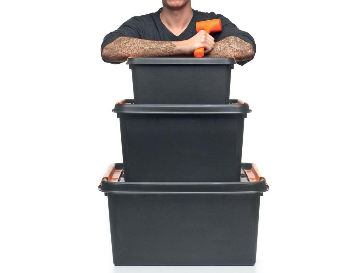 Boîte de rangement Orthex SmartStore Pro 15 - Empilable - 14 litres - Noir