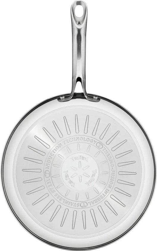 Poêle Tefal Infinite en acier inoxydable, 24 cm, sans PFOA