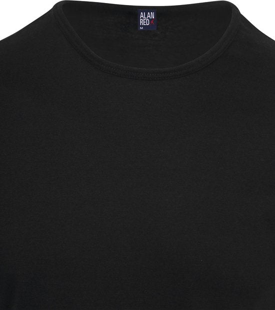 Alan Red Derby O-Neck T-Shirt Black (2Pack) - Taille S - Homme - T-shirt basique