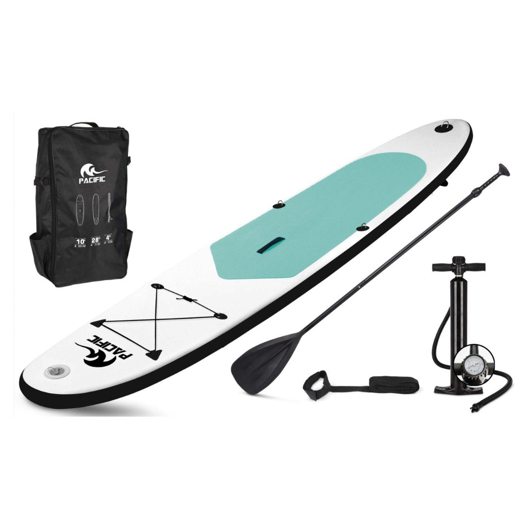 Pacific Special Edition Sup Board - 305 cm - jusqu'à 100 kg - blanc/vert