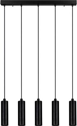 Squid Lighting Tube Row Suspension Lamp - noir