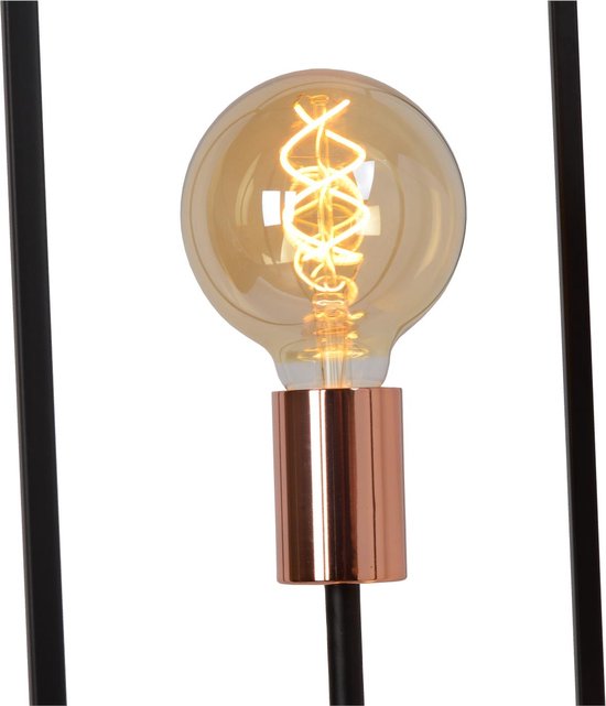 Lucide ARTHUR - Lampadaire - 3xE27 - Noir