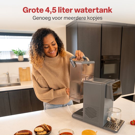 AoraKitchen Distributeur d'eau chaude - 4.5L - Robinet d'eau chaude - Touch - Distributeur d'eau - Bouilloire instantanée
