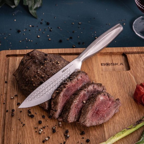 Boska Steak Knives / Set de couteaux à steak Monaco+ - 4 pièces - Acier inoxydable - Multifonctionnel - antiadhésif