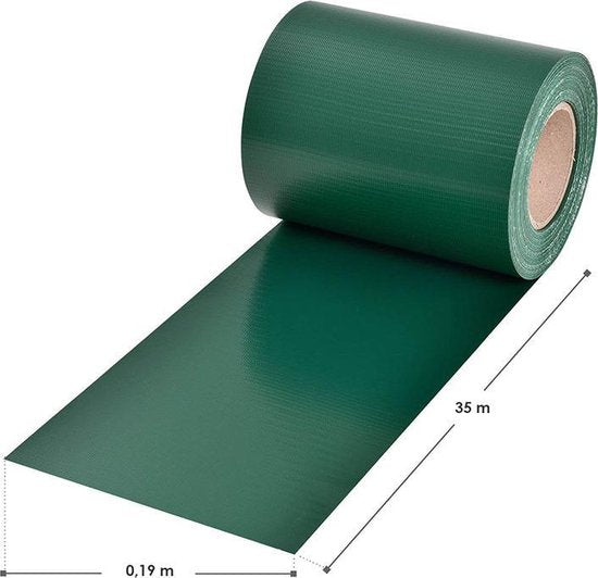 Bandes de protection de la vie privée en PVC - 1 pièce - Vert