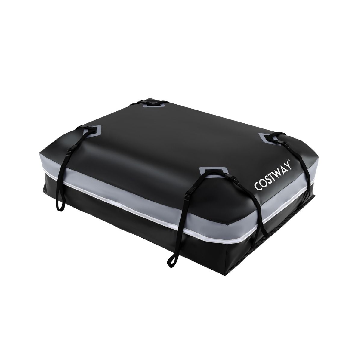 Coffre de toit Coast pour voiture - 600 L - Étanche et antidérapant - Gris