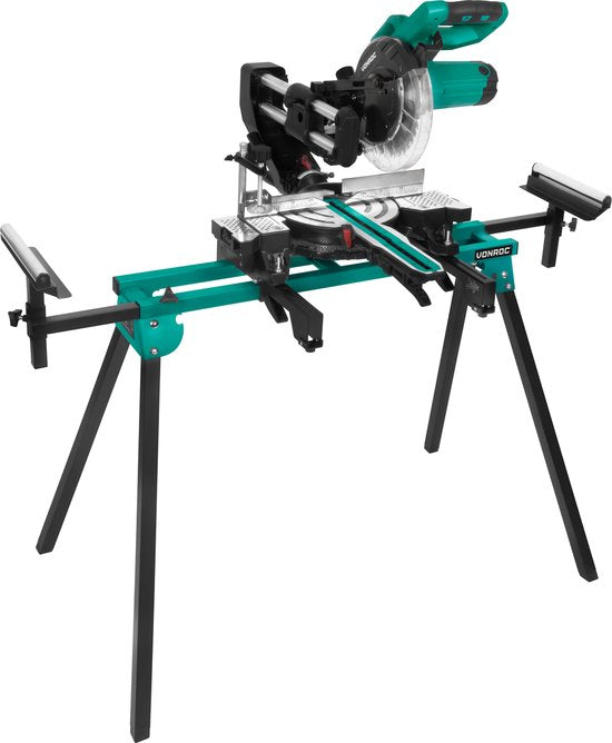 Chariot VONROC pour tronçonneuse - Chariot universel - Réglable en hauteur et en largeur - Capacité de charge de 150 kg