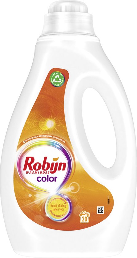 Robijn Détergent liquide - Couleur - avec 90% d'ingrédients biodégradables - 20 lavages