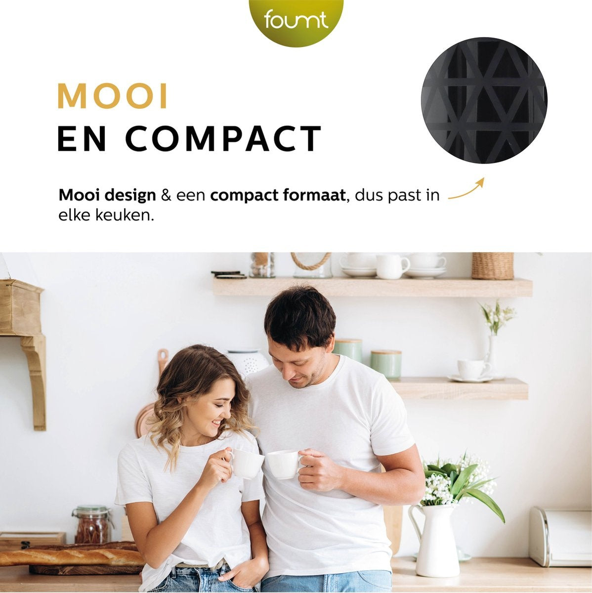 Ocina - Mousseur à lait petit - noir