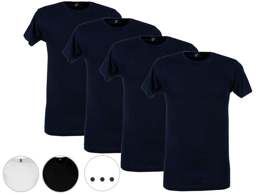 T-shirt Alan Red Basic - Col en V - taille L - Black Vermont