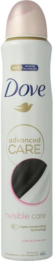 Déodorant en spray Dove Invisible Care - 200 ml