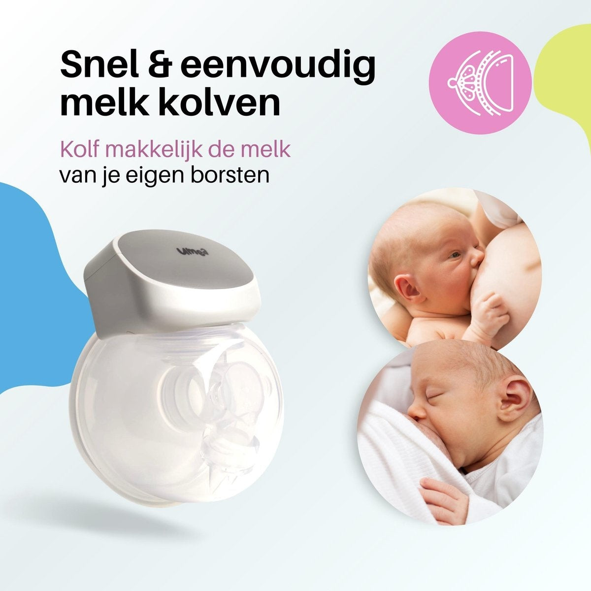 Umea - Tire-lait simple - Blanc