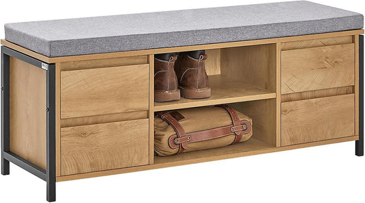 SoBuy Meuble à chaussures - FSR149-N - Panneau de particules et MDF - Max. 150kg. - 110x35x45cm - Marron