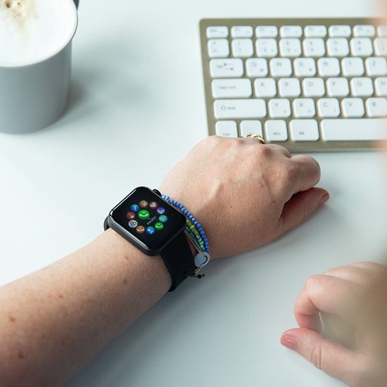 Kendox Life Tracker - Montre connectée - Montre de fitness étanche avec suivi des signes vitaux 24 h/24, 7 j/7, 18 modes sportifs, analyse du sommeil - , fonction d'appel et de messagerie - iOS et Android