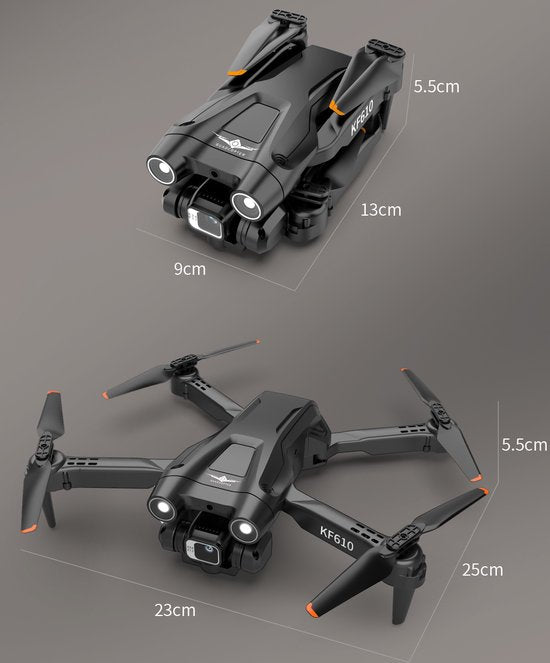 Drone KF610 Quad, Caméras HD, Stabilité Avancée