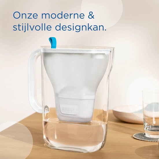 BRITA - Carafe filtrante - Style Cool - 2,4 L - Gris - avec 1 cartouche filtrante MAXTRA Pro All-in-1 incluse - avec Cashback (uniquement en Belgique - jusqu'à 10 € remboursés)