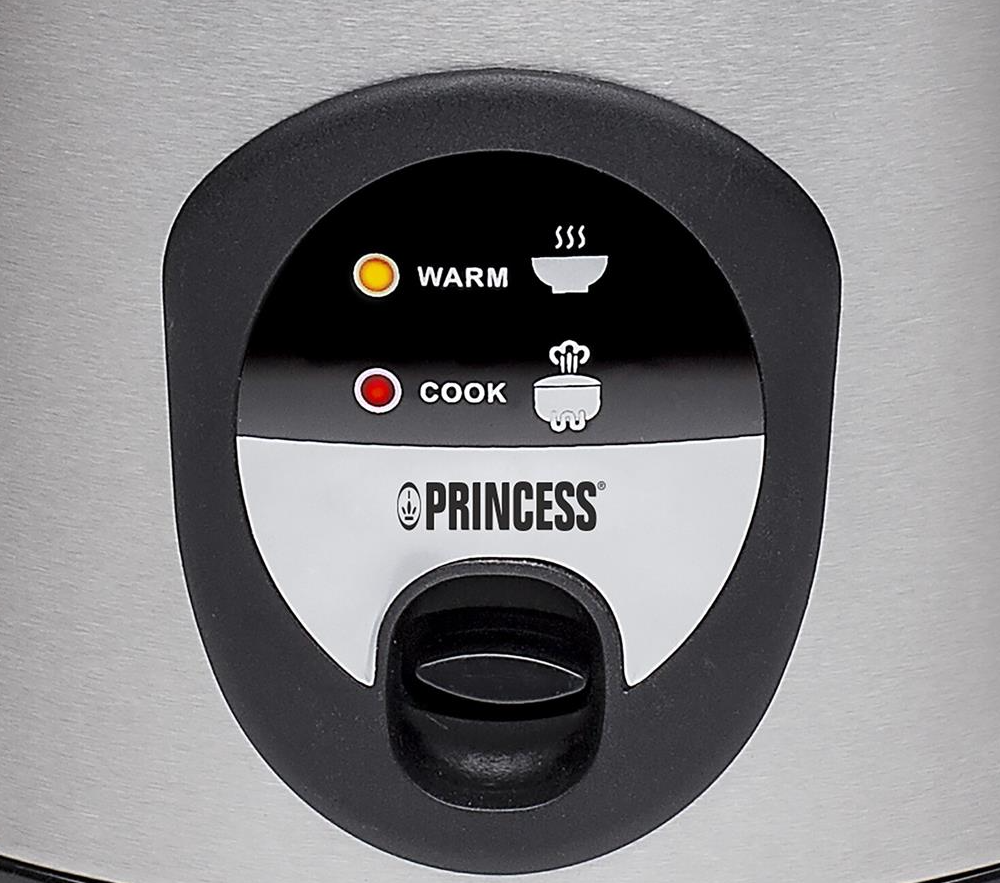 Cuiseur à riz Princess 1 litre, gris, avec fonction de maintien au chaud et revêtement antiadhésif