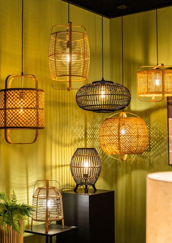 Mica Decorations Page Lampe pendante - Ø31 cm - Bambou - Brun