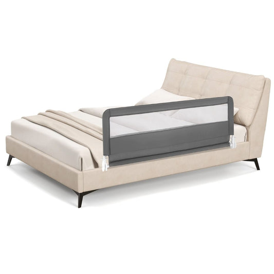 Coast 150 cm - Barrière de lit pliable pour les tout-petits avec housse amovible - Gris