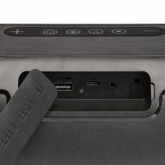 Denver Enceinte Bluetooth sans fil - Effets de lumière - Boîte à musique - AUX - TWS Pairing - BTG616