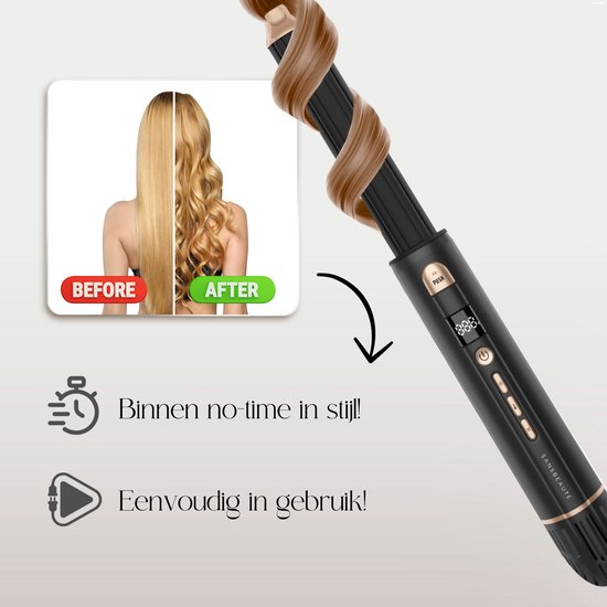 Sansbeauté® 8-in-1 Airstyler with Diffuser - Hairwrap - Multistyler - Hairdryer Brush Short Hair - Dupe - Hair styler - Hair dryer - Heat brush - Curling brush - Curling iron - Styling brush - Coldshot