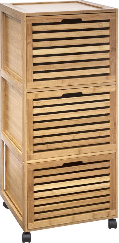 Étagère de salle de bains 5five Simply Smart à 3 tiroirs BAMBOU
