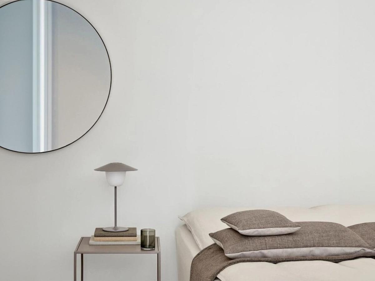Miroir mural Blomus RIM - Noir - Ø 80 cm - 3 cm de profondeur