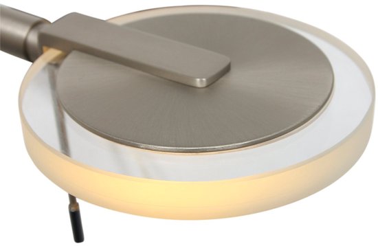 Steinhauer Turound LED - Applique murale moderne - Acier - H : 17 cm - Ø : 14 cm - Universelle - Pour l'intérieur - Métal - Appliques murales - Chambre à coucher - Salon