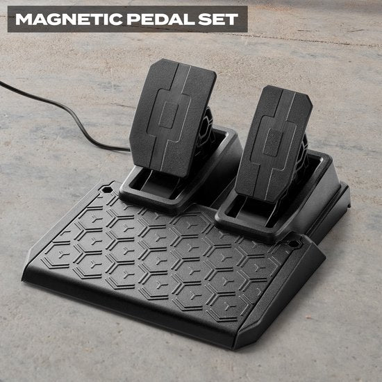 Thrustmaster T128-P - Volant et pédales de course - Force Feedback et palettes magnétiques - Pour PS5/PS4/PC - Compatible avec Forza Horizon 6 (PC)