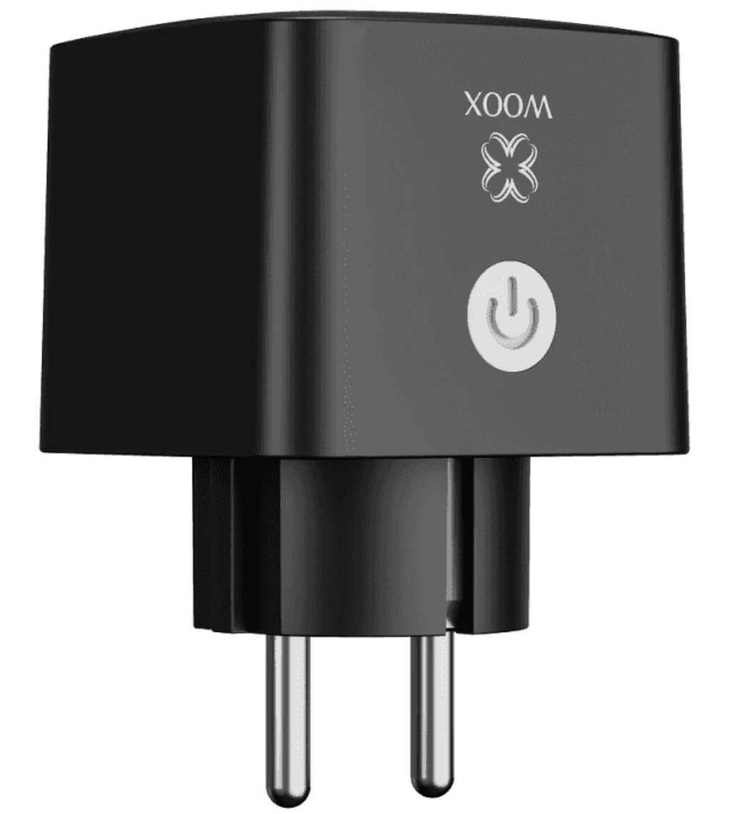 Woox R6169 Wifi & Matter Smart Plug 2-pack - Noir - 55 x 55 x 84 mm