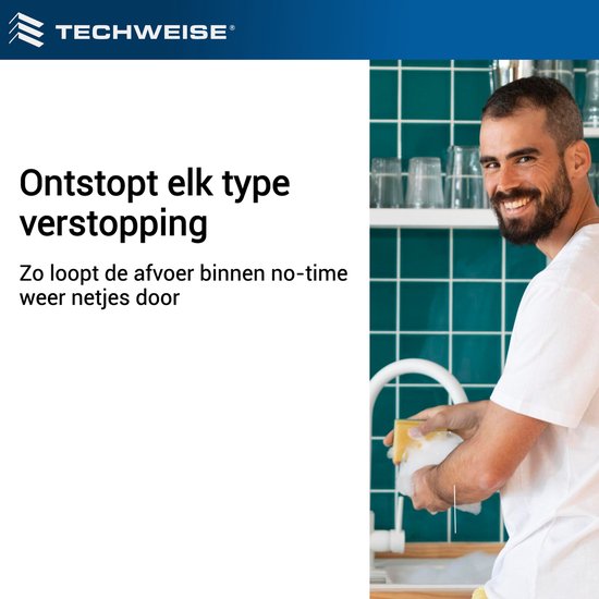 Techweise - Tuyau d'égout pour Kärcher K2 à K7 - 15M - Avec buses haute pression avant