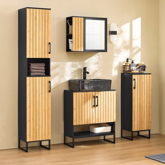 SoBuy Armoire de toilette BZR202-SCH