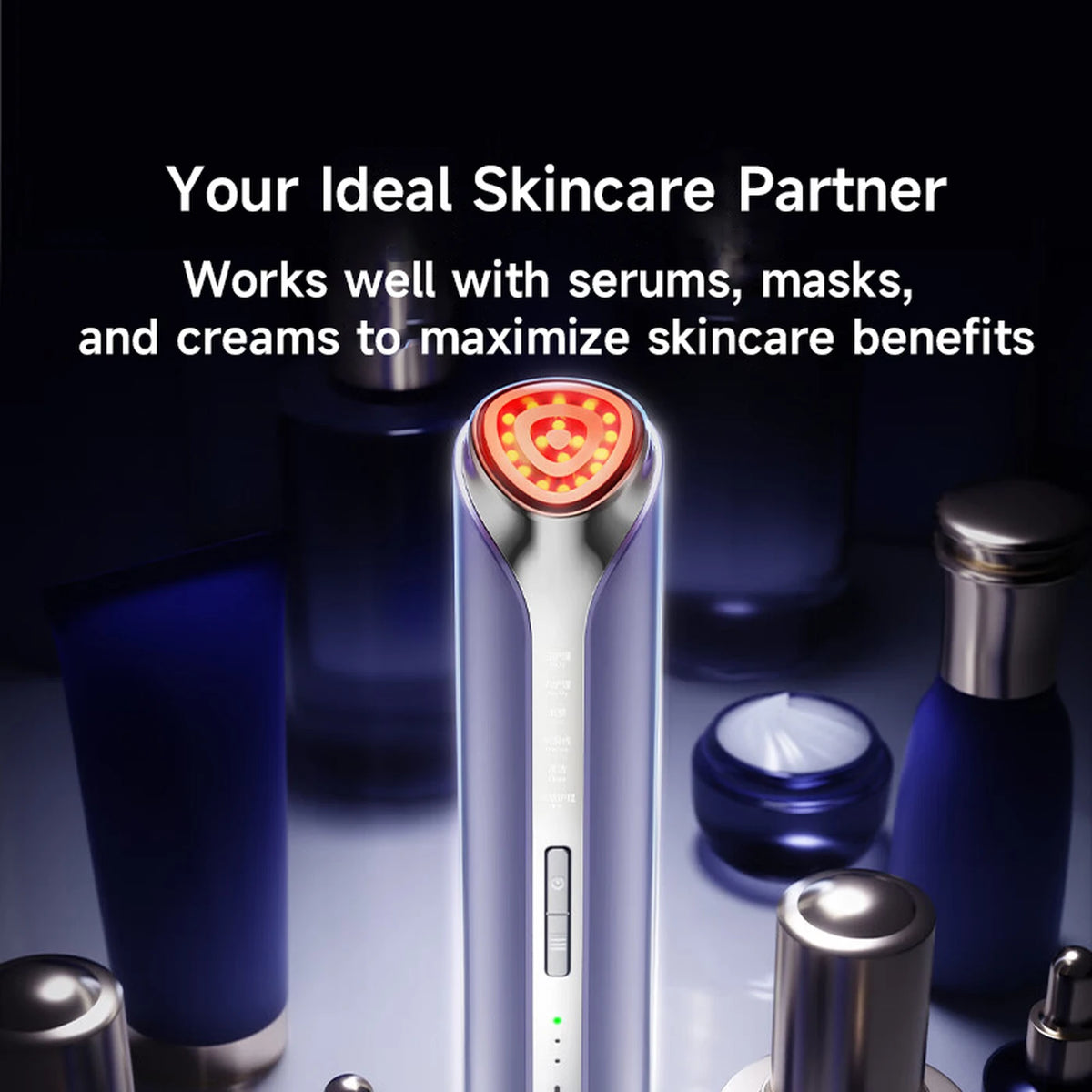 Appareil de soins du visage Haier M1 Superconducting Tower HYU1-M1MAX – EMS et thermothérapie – Violet