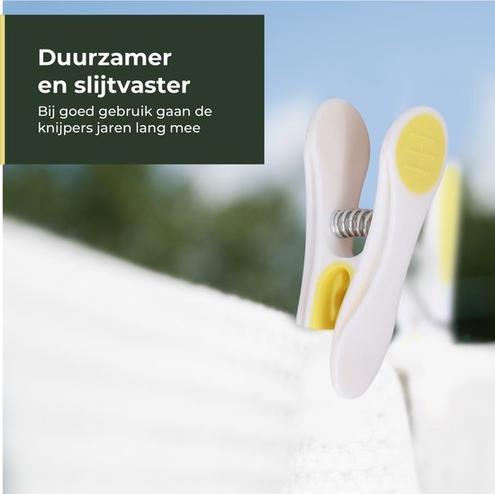 Gandria Pinces à linge 48 pièces - Pinces à linge en plastique - Lot de 48 pinces à linge en plastique - Pinces à linge pour portemanteau 10 Kg - 4 Couleurs