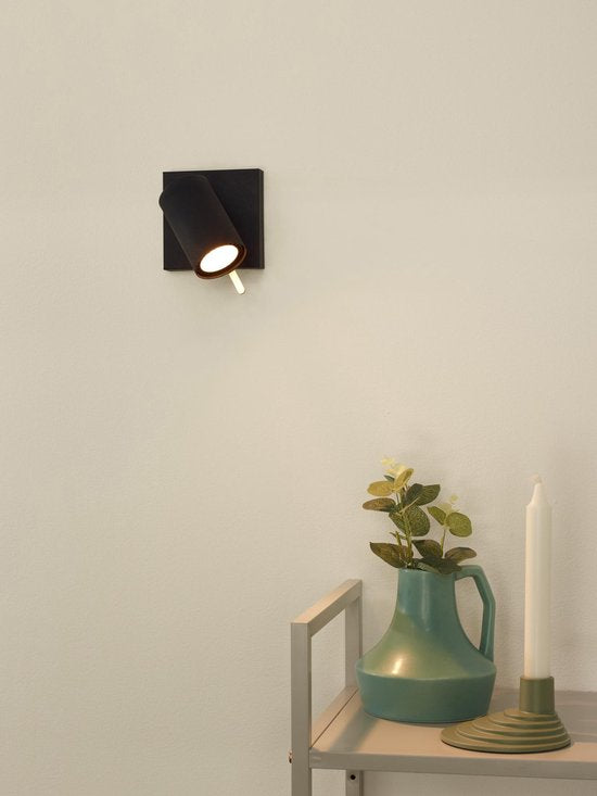 Lucide GRONY - Spot de plafond (lampe de plafond) - LED « Dim to warm » - GU10 - 1x5 W 2200 K/3000 K - Noir