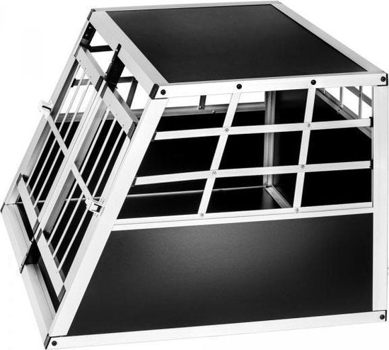 Caisse de transport animaux Tectake - 89 x 69 x 50 cm - Noir