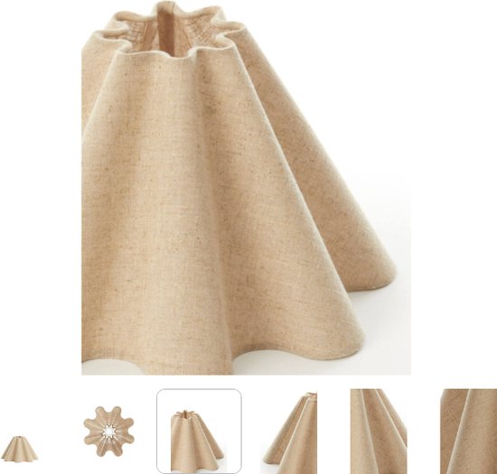 Light & Living - abat-jour - Bezaha - naturel - tissu - Ø 11 cm - E27 - 2035947