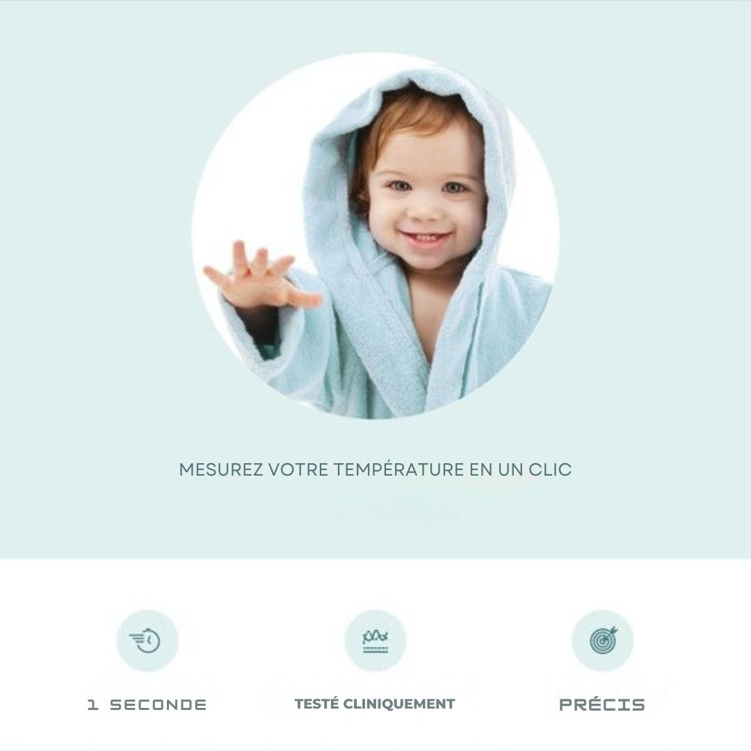 Thermomètre Bintoi® XE200 - Jauge de température - de fièvre - blanc
