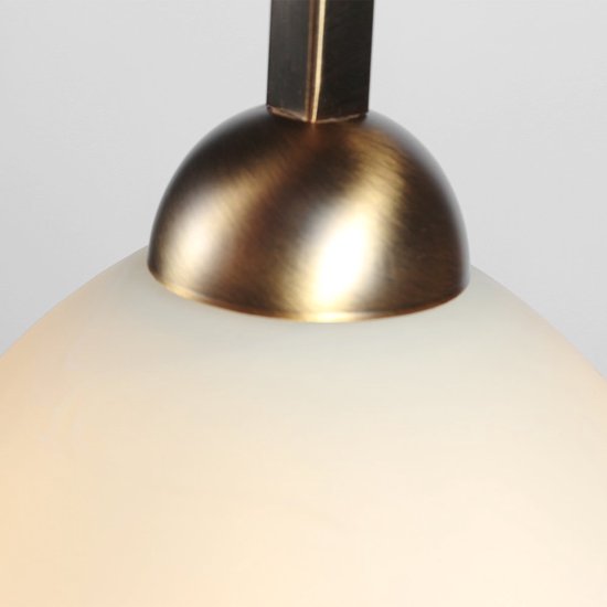 Anthea 4328BR – Applique murale classique avec structure couleur bronze et abat-jour en verre aspect marbre de 17 cm, douille E27, Steinhauer