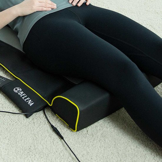Belena Air Stretch - Tapis de massage lombaire et de yoga - Tapis de massage pour tout le corps avec fonction chauffante - Massage - Étirements - 4 programmes - 3 niveaux d'intensité - Télécommande incluse