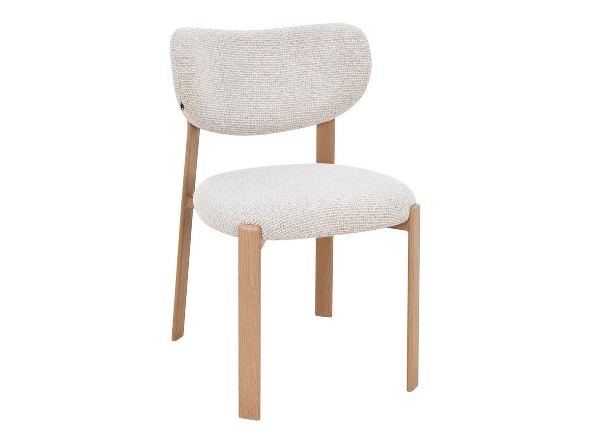 Chaise de salle à manger Criks Design Vika - Lot de deux - Chêne/Beige
