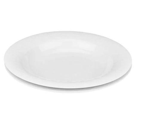 Rosenthal Set de 2 assiettes creuses, 24 cm, blanc, porcelaine