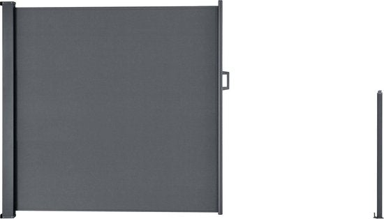 Windbreak rétractable Dubaï - 300 x 160 cm - Gris foncé