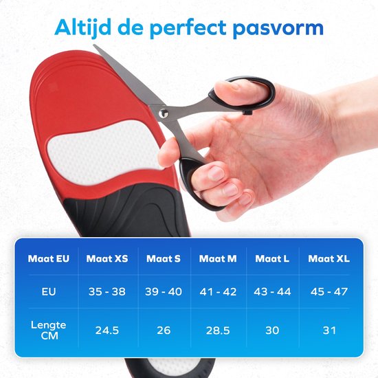 Semelles orthopédiques pour hommes et femmes - Semelles pour épines de talon et fasciite plantaire - Semelles orthopédiques pour chaussures - Pieds plats - Semelles orthopédiques pour douleurs de la voûte plantaire - Voûte plantaire élevée - Semelles pour