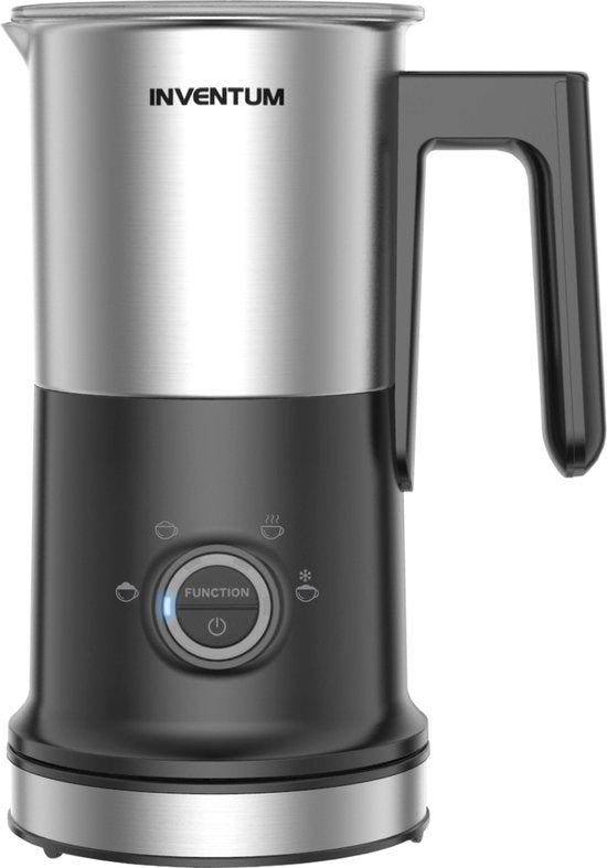 Inventum MK352S - Mousseur à lait électrique - 115/240 ml - Moussage chaud/froid - Chauffage - Sans PFAS - Revêtement anti-adhésif - Noir/RSV