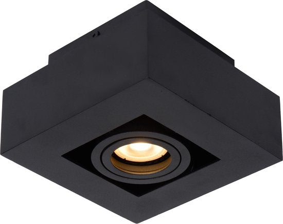 Lucide XIRAX - Spot de plafond (lampe de plafond) - LED « Dim to warm » - GU10 - 1x5 W 2200 K/3000 K - Noir