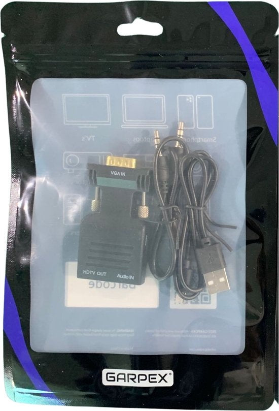 Adaptateur VGA, vers HDMI Garpex®, 1080p Full HD, Convertisseur universel