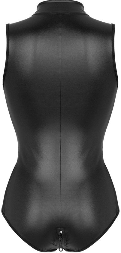 Wetlook Body zippé 2 faces Xenna - noir