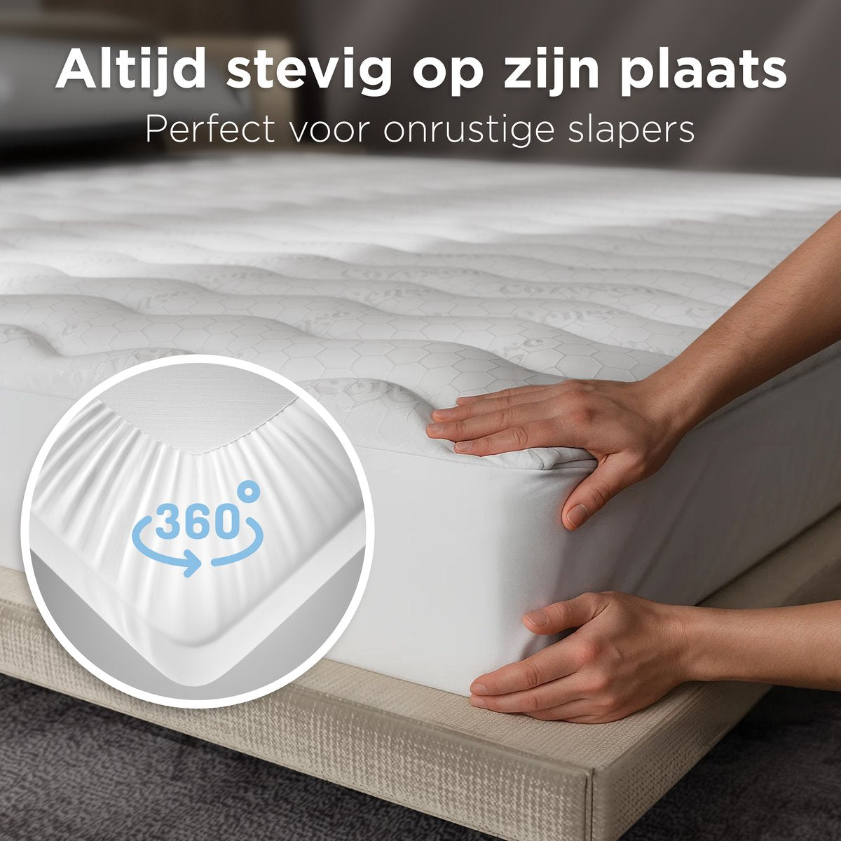 Cozysense Topper 120 x 200 - Surmatelas en mousse à mémoire de forme avec structure alvéolaire imprégnée de gel - 3 cm - Blanc